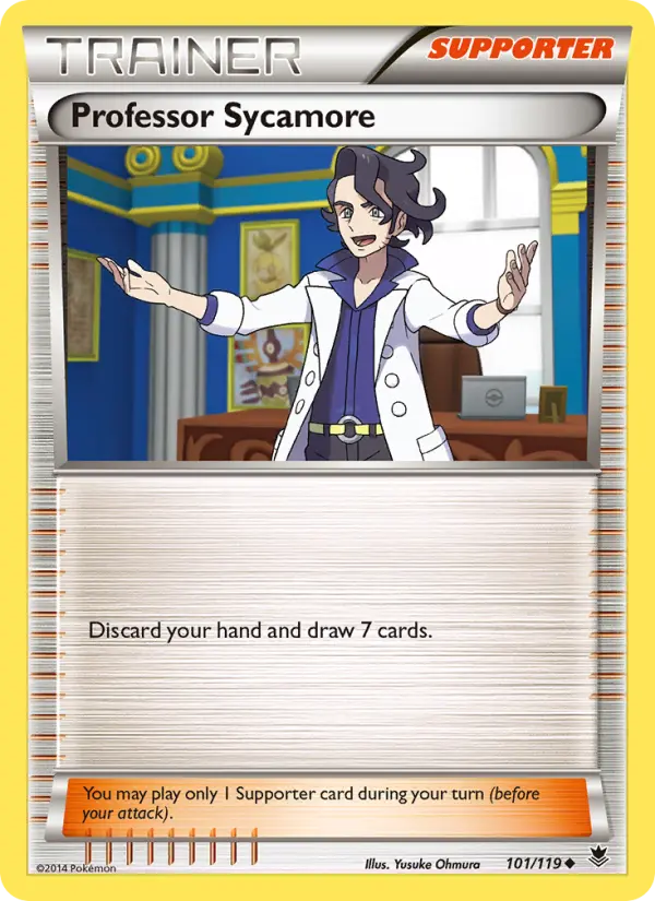 Professor Sycamore Uncommon Pokemon card #101 from Phantom Forces