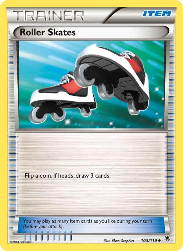 Roller Skates Uncommon Pokemon card #103 from Phantom Forces