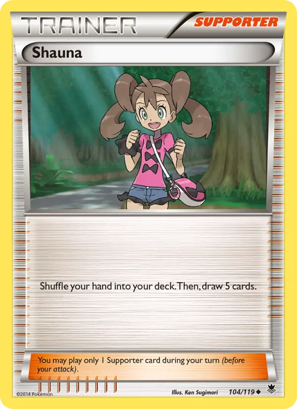 Shauna Uncommon Pokemon card #104 from Phantom Forces