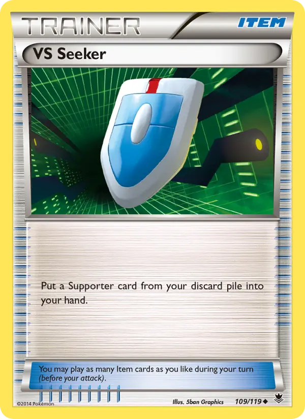 VS Seeker Uncommon Pokemon card #109 from Phantom Forces