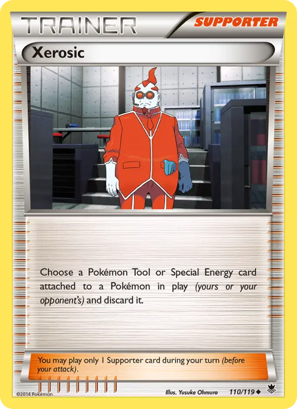 Xerosic Uncommon Pokemon card #110 from Phantom Forces
