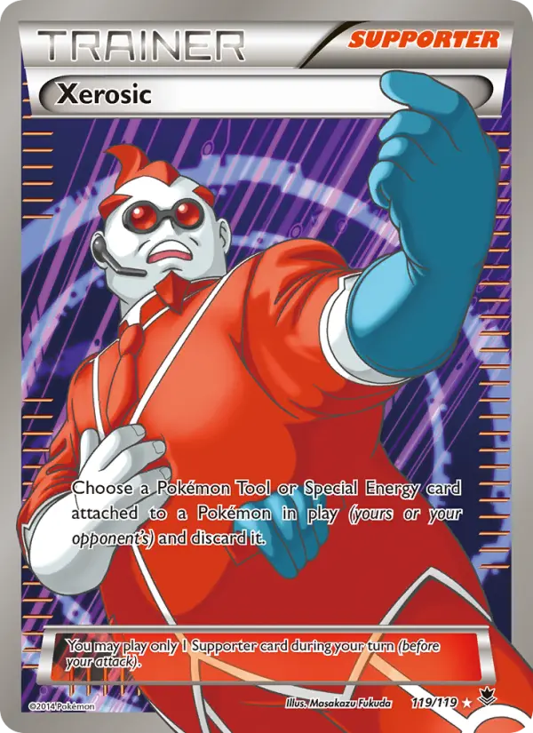 Xerosic Ultra Rare Pokemon card #119 from Phantom Forces