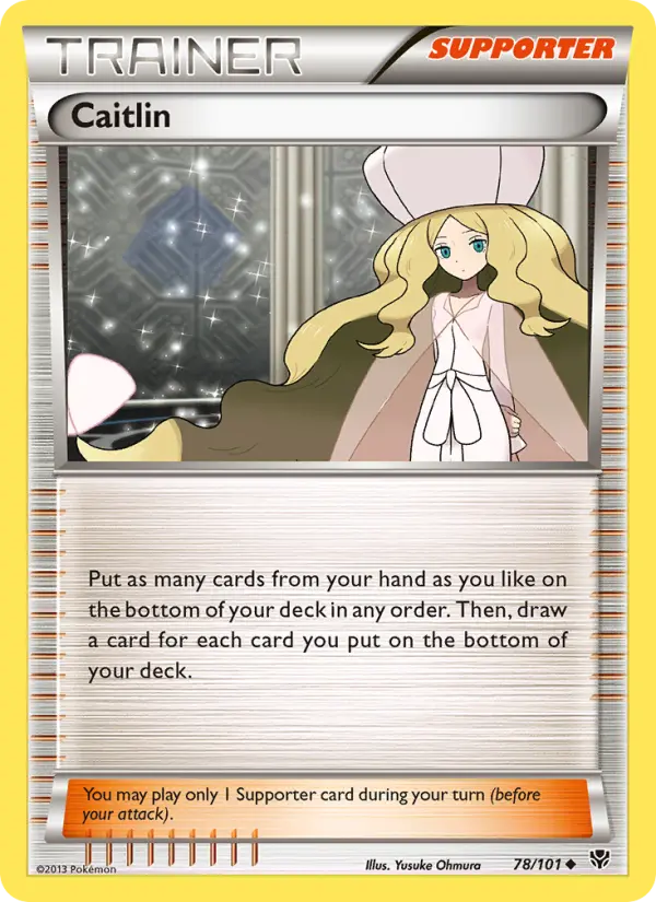Caitlin Uncommon Pokemon card #78 from Plasma Blast