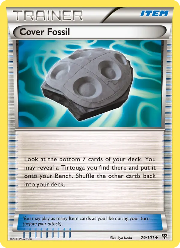 Cover Fossil Uncommon Pokemon card #79 from Plasma Blast