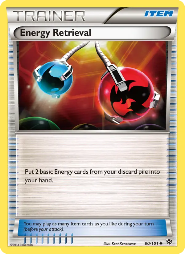 Energy Retrieval Uncommon Pokemon card #80 from Plasma Blast