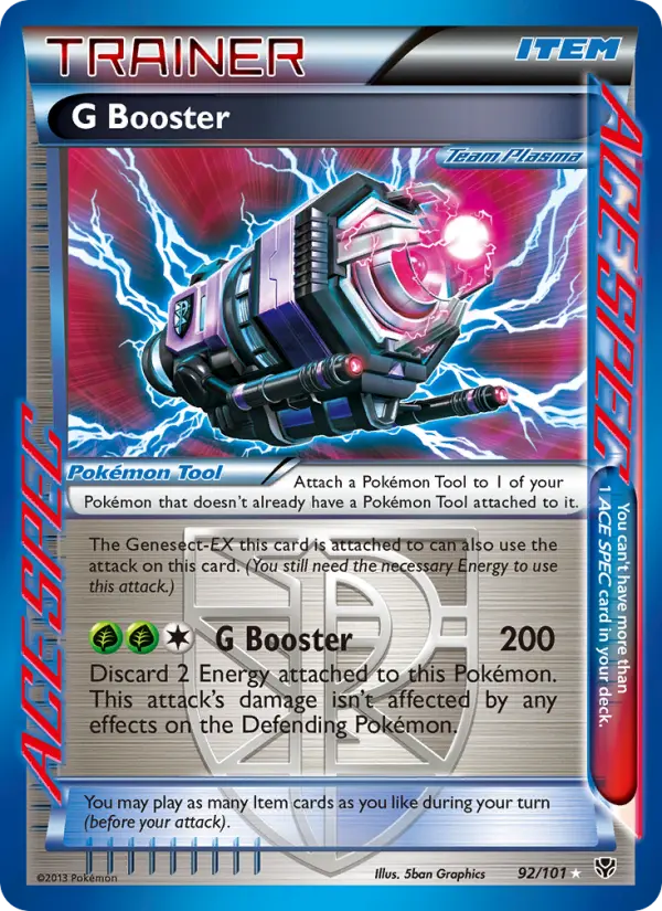 G Booster Rare Pokemon card #92 from Plasma Blast