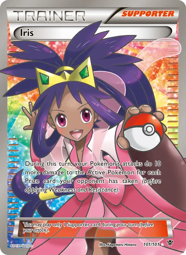 Iris Ultra Rare Pokemon card #101 from Plasma Blast
