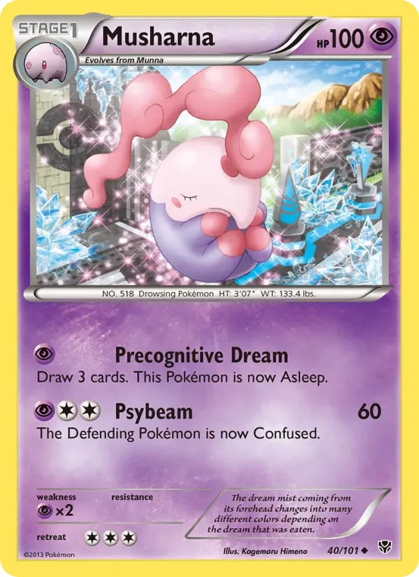 Musharna Uncommon Pokemon card #40 from Plasma Blast