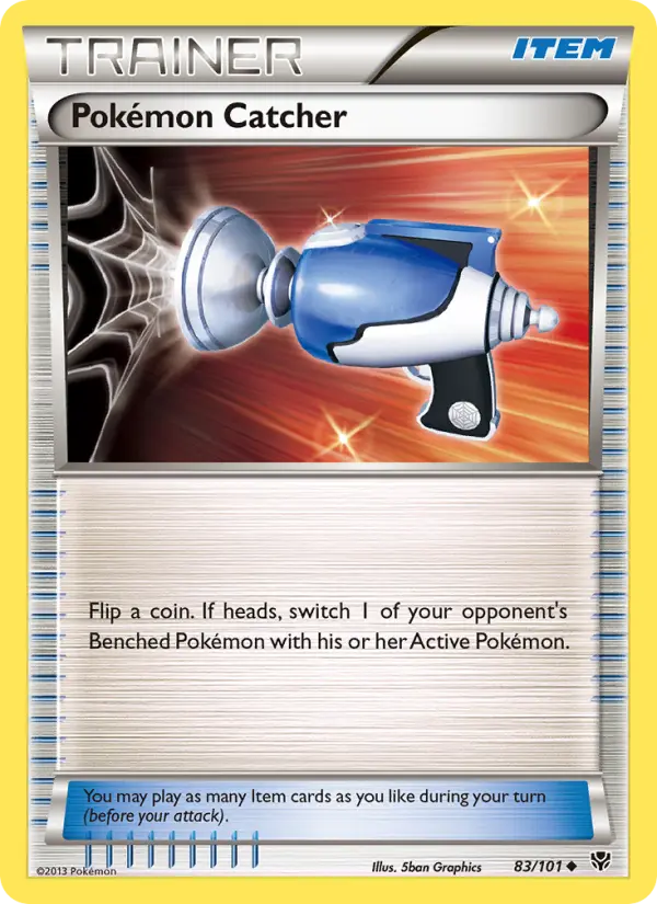 Pokémon Catcher Uncommon Pokemon card #83 from Plasma Blast
