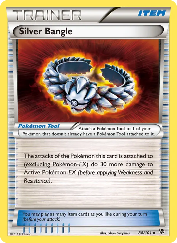 Silver Bangle Uncommon Pokemon card #88 from Plasma Blast