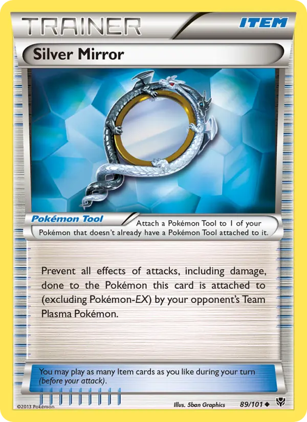 Silver Mirror Uncommon Pokemon card #89 from Plasma Blast