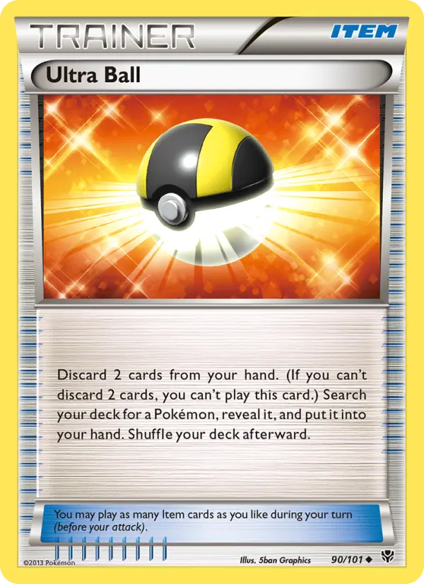Ultra Ball Uncommon Pokemon card #90 from Plasma Blast