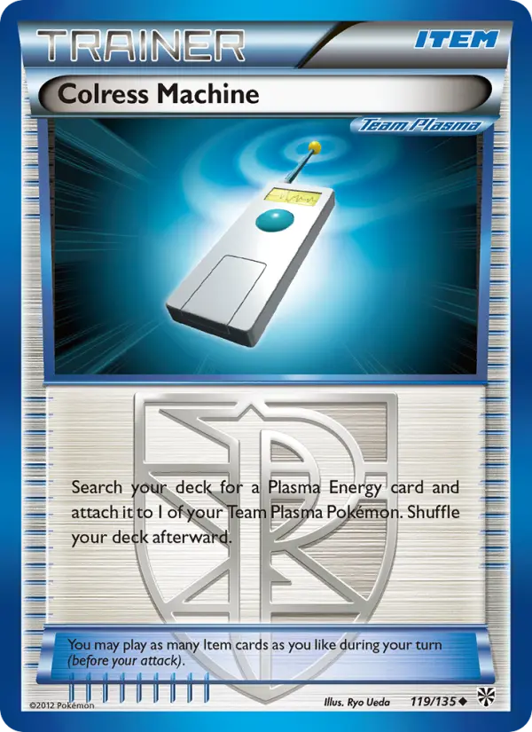 Colress Machine Uncommon Pokemon card #119 from Plasma Storm