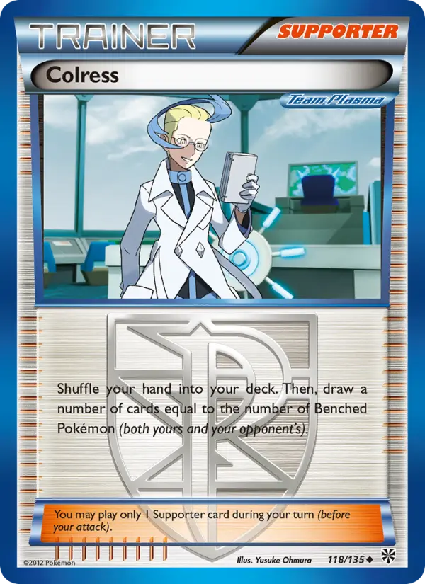 Colress Uncommon Pokemon card #118 from Plasma Storm