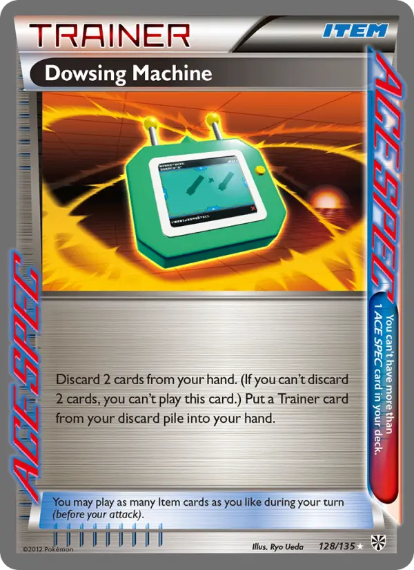 Dowsing Machine Rare Pokemon card #128 from Plasma Storm