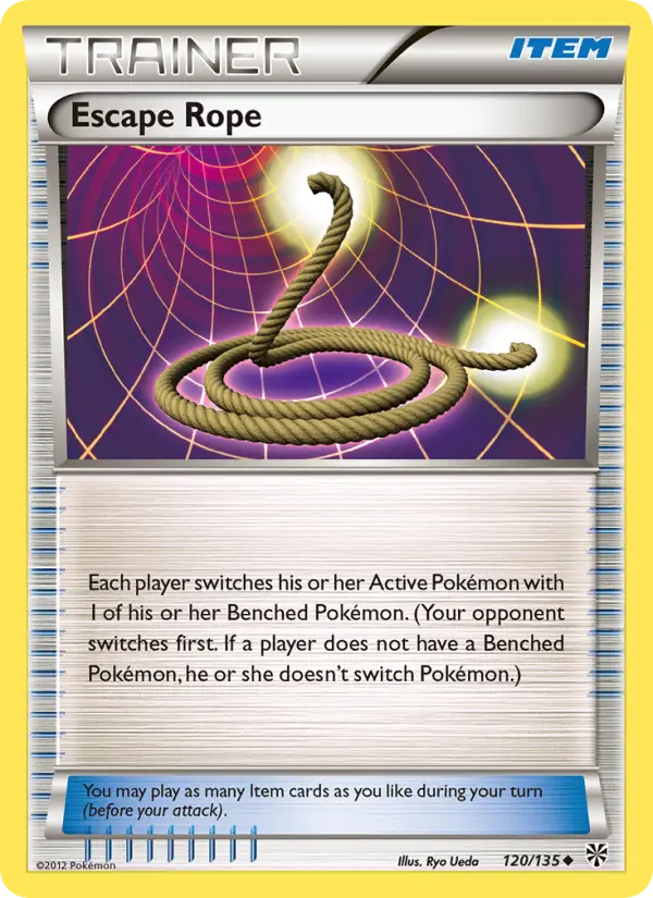 Escape Rope Uncommon Pokemon card #120 from Plasma Storm