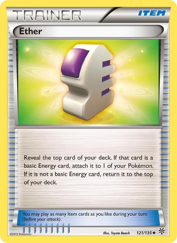Ether Uncommon Pokemon card #121 from Plasma Storm