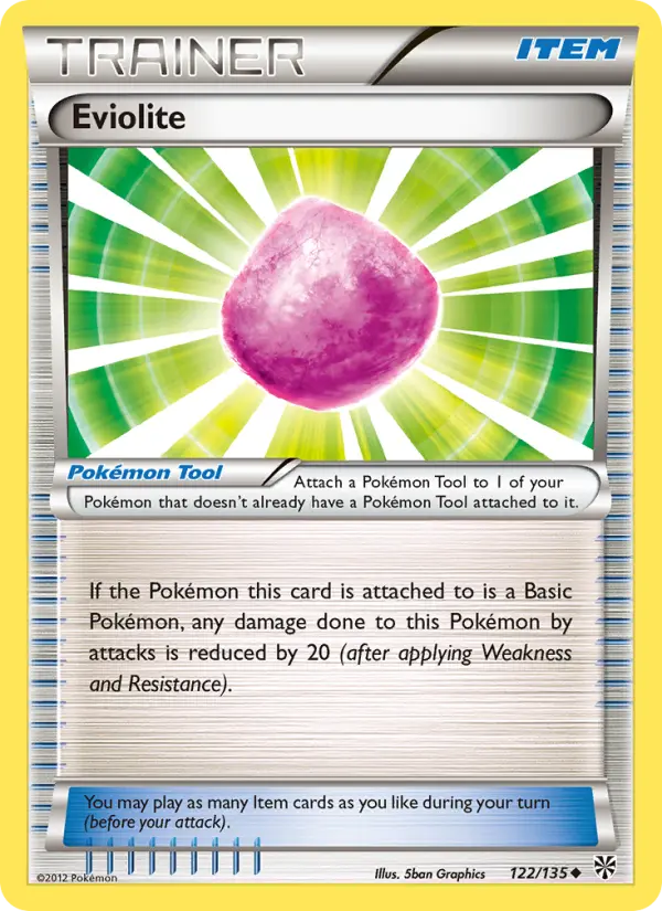 Eviolite Uncommon Pokemon card #122 from Plasma Storm