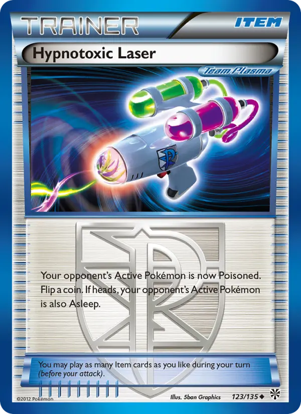 Hypnotoxic Laser Uncommon Pokemon card #123 from Plasma Storm