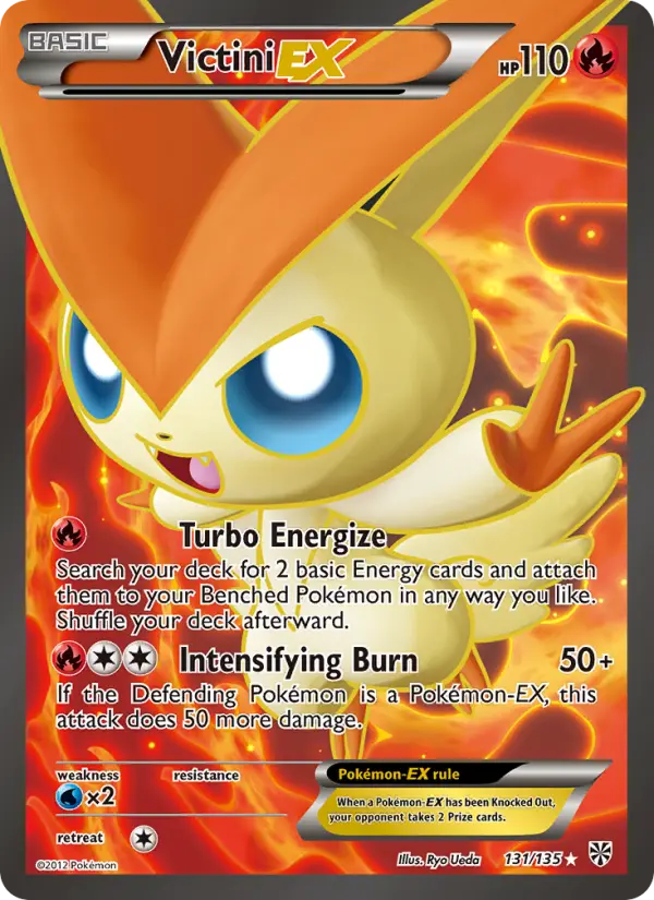 Victini-EX Ultra Rare Pokemon card #131 from Plasma Storm
