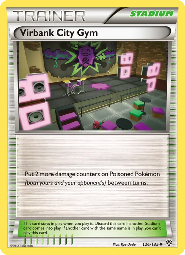 Virbank City Gym Uncommon Pokemon card #126 from Plasma Storm