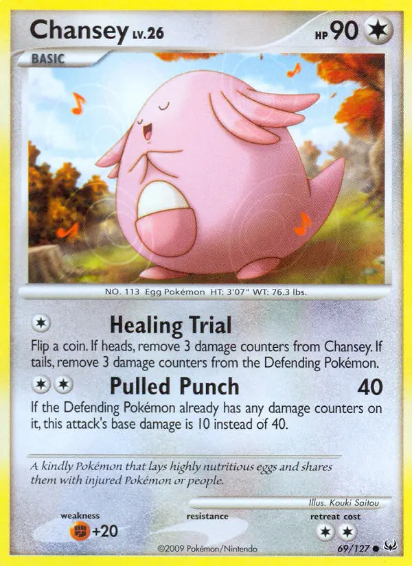 Chansey Common Pokemon card #69 from Platinum