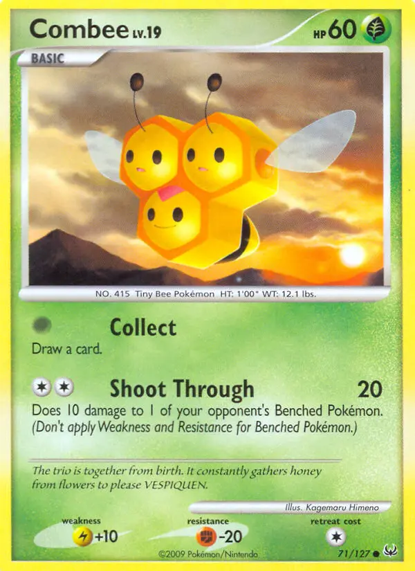 Combee Common Pokemon card #71 from Platinum