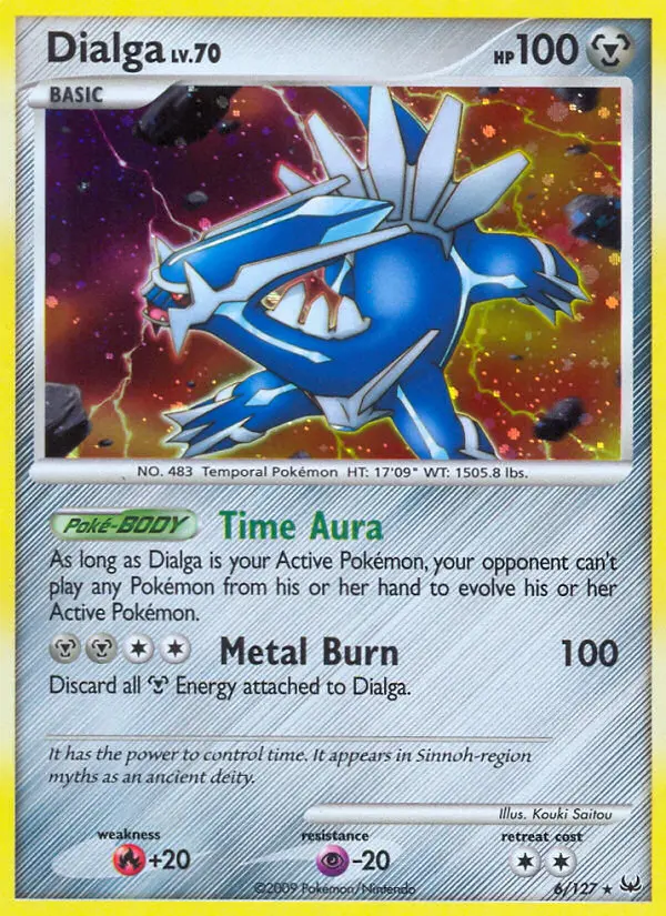 Dialga Rare Holo Pokemon card #6 from Platinum