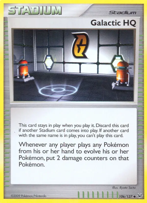 Galactic HQ Uncommon Pokemon card #106 from Platinum