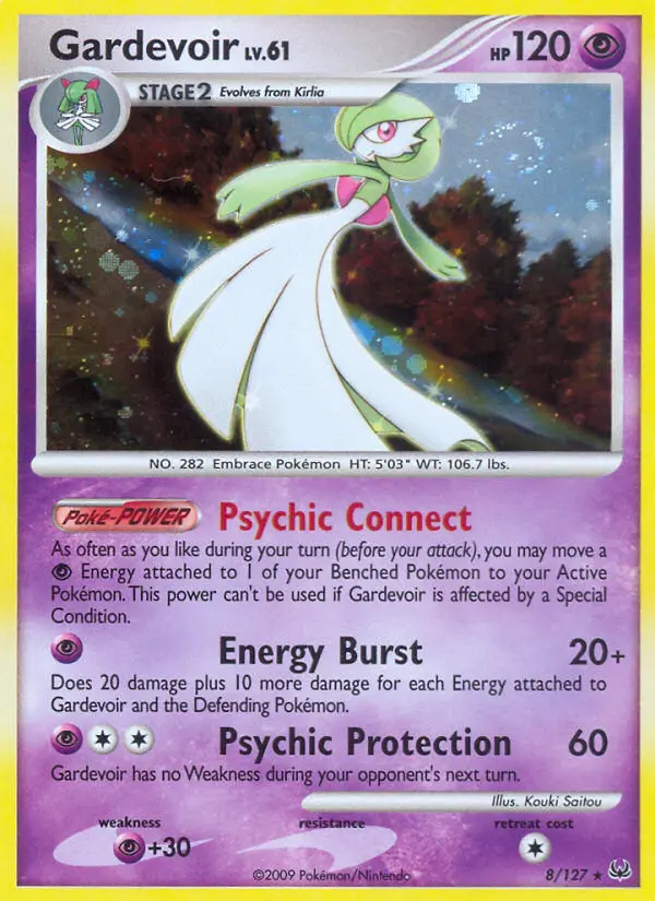 Gardevoir Rare Holo Pokemon card #8 from Platinum