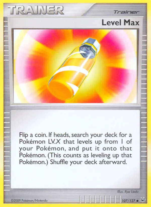 Level Max Uncommon Pokemon card #107 from Platinum
