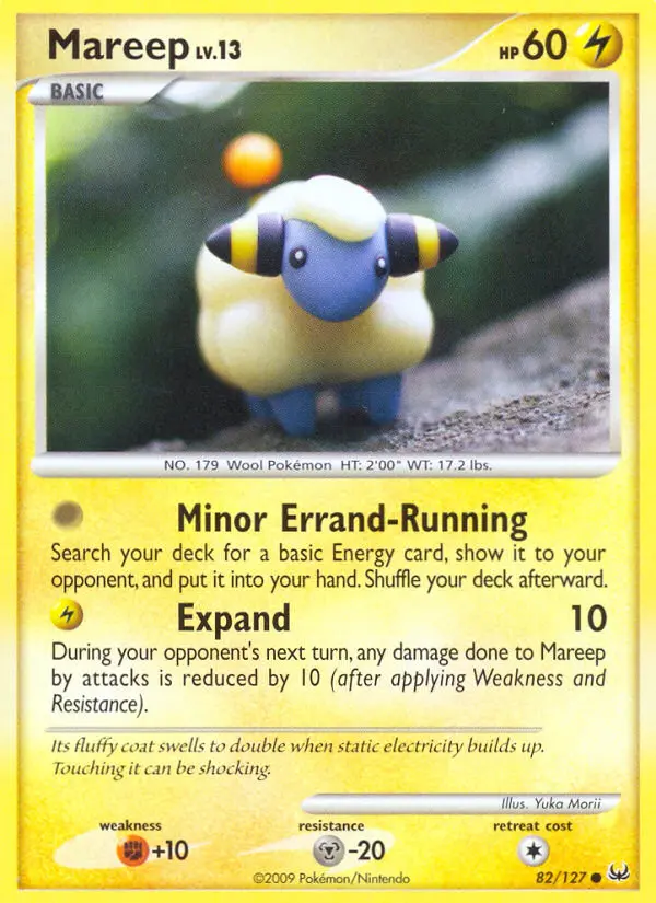 Mareep Common Pokemon card #82 from Platinum