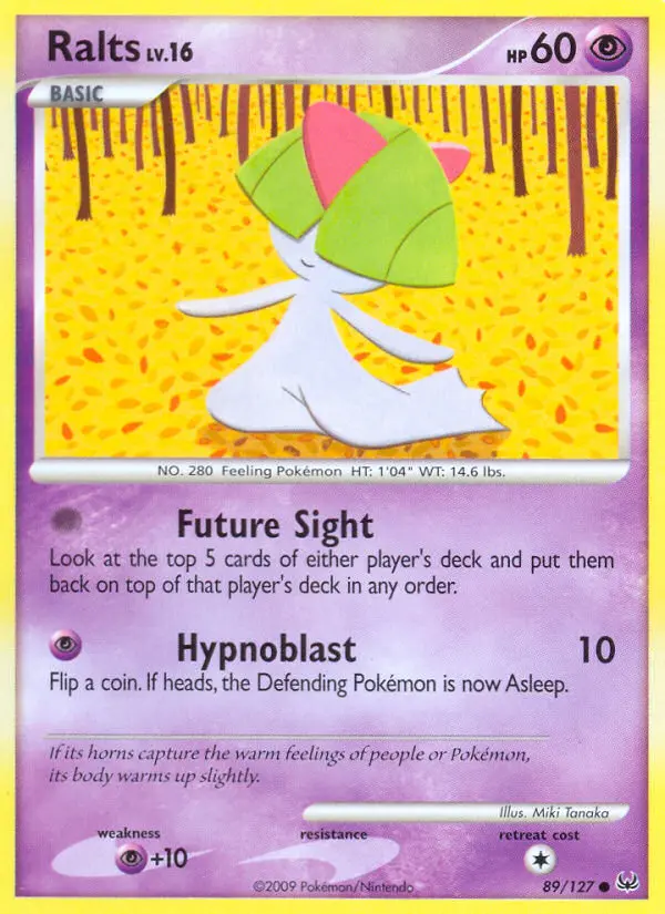 Ralts Common Pokemon card #89 from Platinum