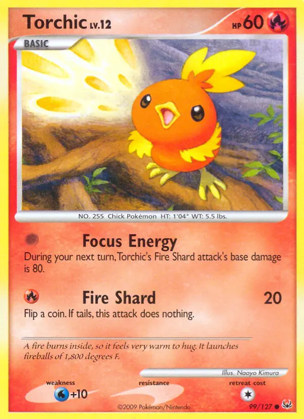 Torchic Common Pokemon card #99 from Platinum