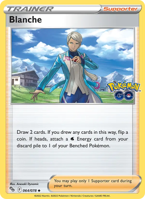 Blanche Uncommon Pokemon card #064 from Pokémon GO