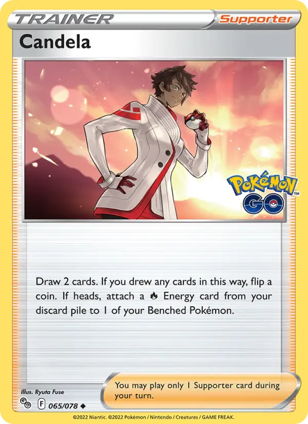 Candela Uncommon Pokemon card #065 from Pokémon GO