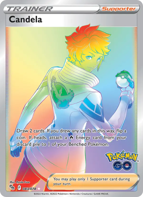 Candela Secret Rare Pokemon card #083 from Pokémon GO