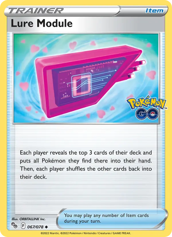 Lure Module Uncommon Pokemon card #067 from Pokémon GO