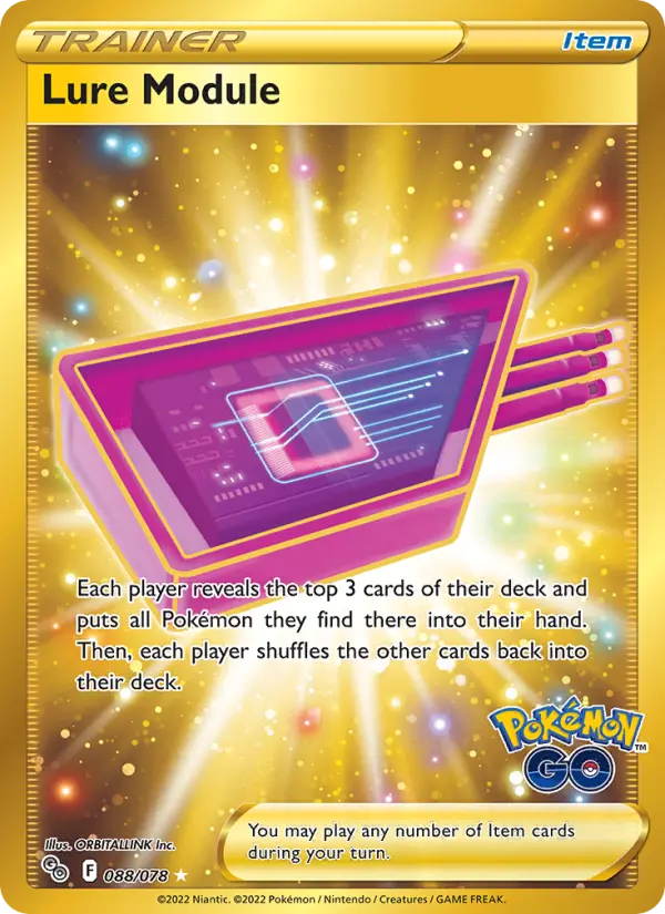 Lure Module Secret Rare Pokemon card #088 from Pokémon GO