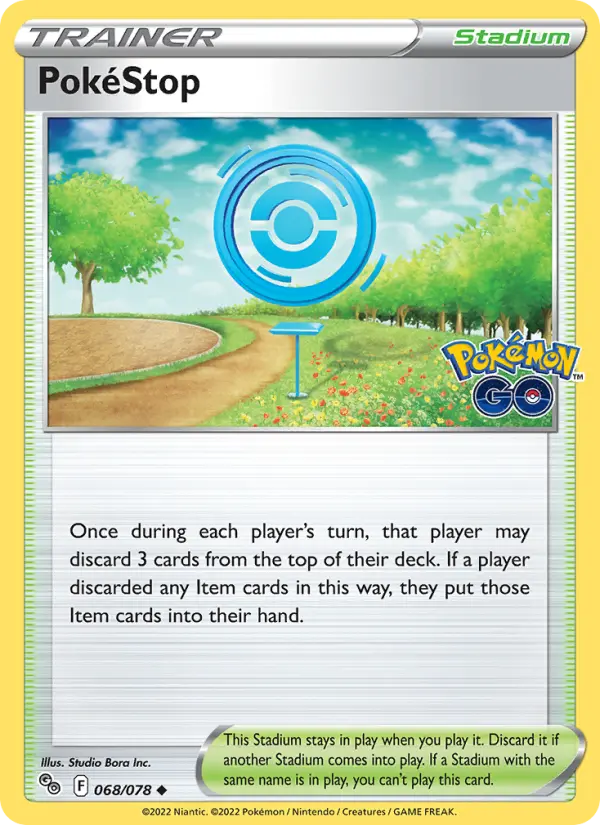 PokéStop Uncommon Pokemon card #068 from Pokémon GO