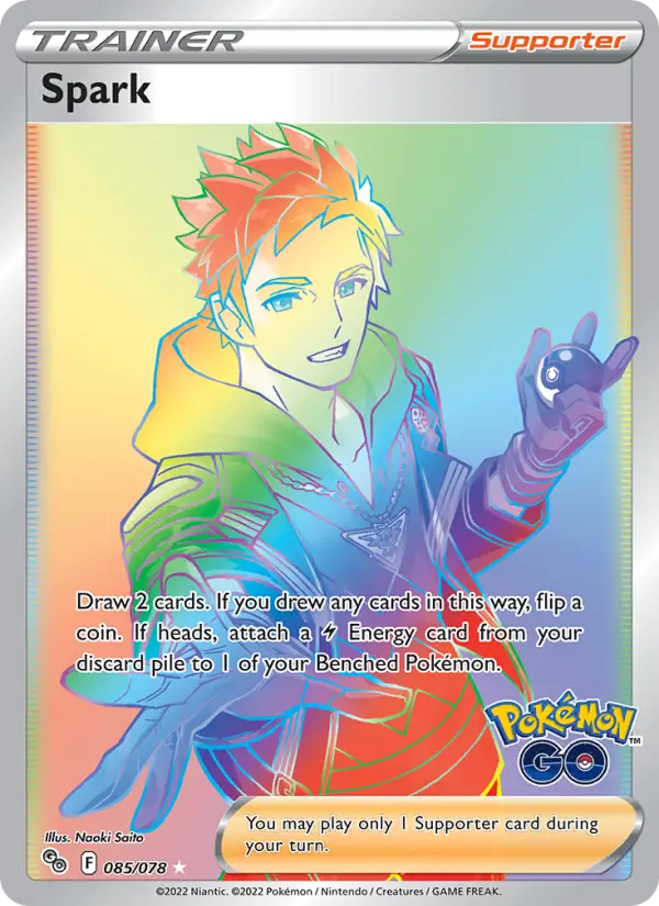 Spark Secret Rare Pokemon card #085 from Pokémon GO