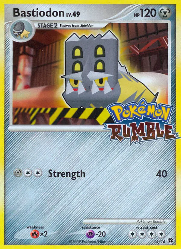 Bastiodon None Pokemon card #14 from Pokémon Rumble