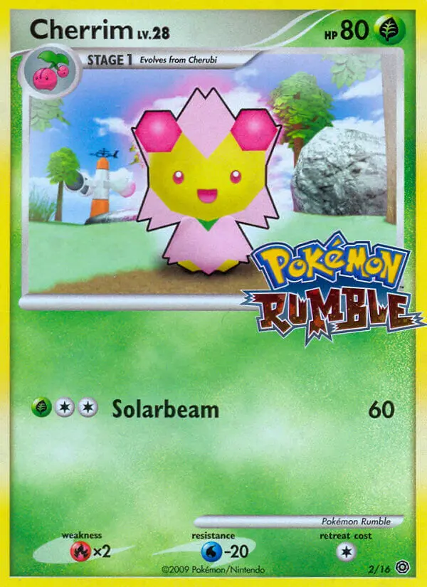 Cherrim None Pokemon card #2 from Pokémon Rumble