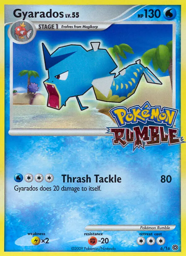 Gyarados None Pokemon card #6 from Pokémon Rumble