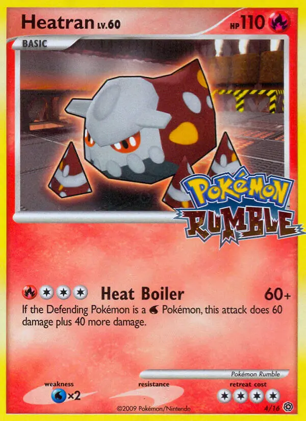 Heatran None Pokemon card #4 from Pokémon Rumble