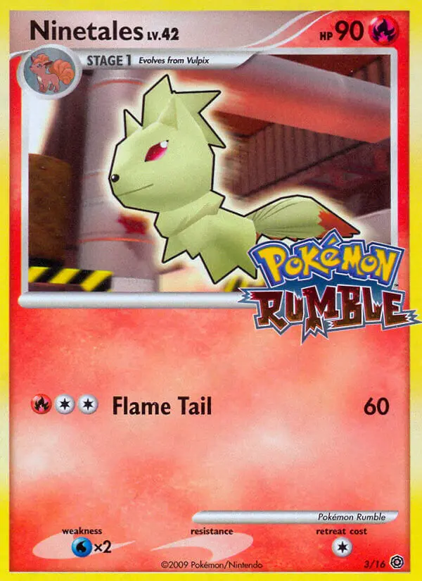 Ninetales None Pokemon card #3 from Pokémon Rumble