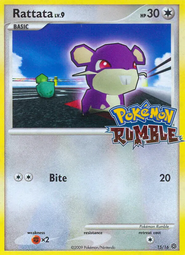 Rattata None Pokemon card #15 from Pokémon Rumble