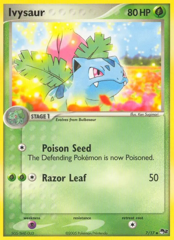 Ivysaur Uncommon Pokemon card #7 from POP Series 2