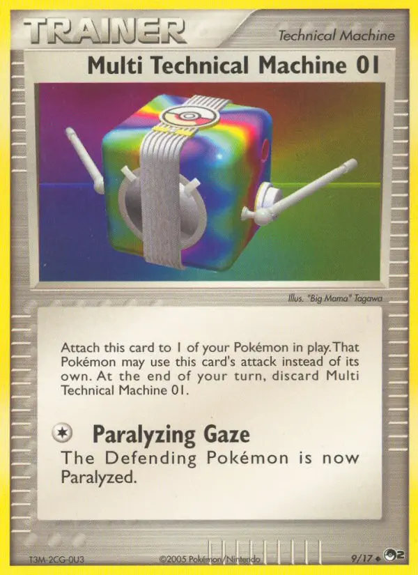 Multi Technical Machine 01 Uncommon Pokemon card #9 from POP Series 2