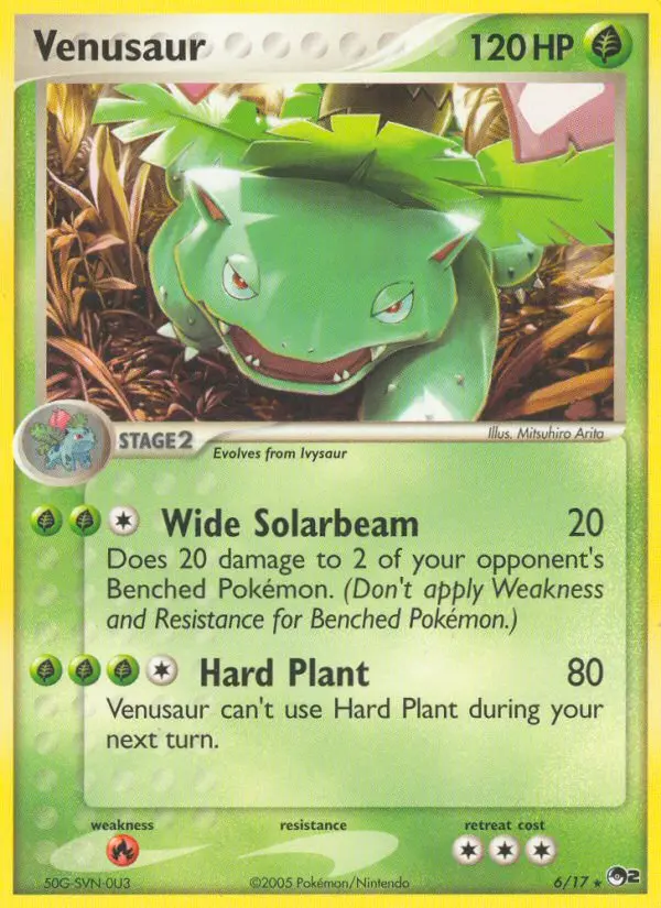 Venusaur Rare Pokemon card #6 from POP Series 2